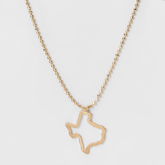 Jewelry - Dainty Gold Texas “Tex-Yasssss!” Necklace